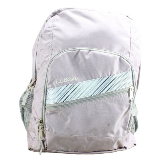 LL Bean Big Kids 32L Deluxe Book Lavender Nylon Weatherproof School Backpack - Picture 1 of 13